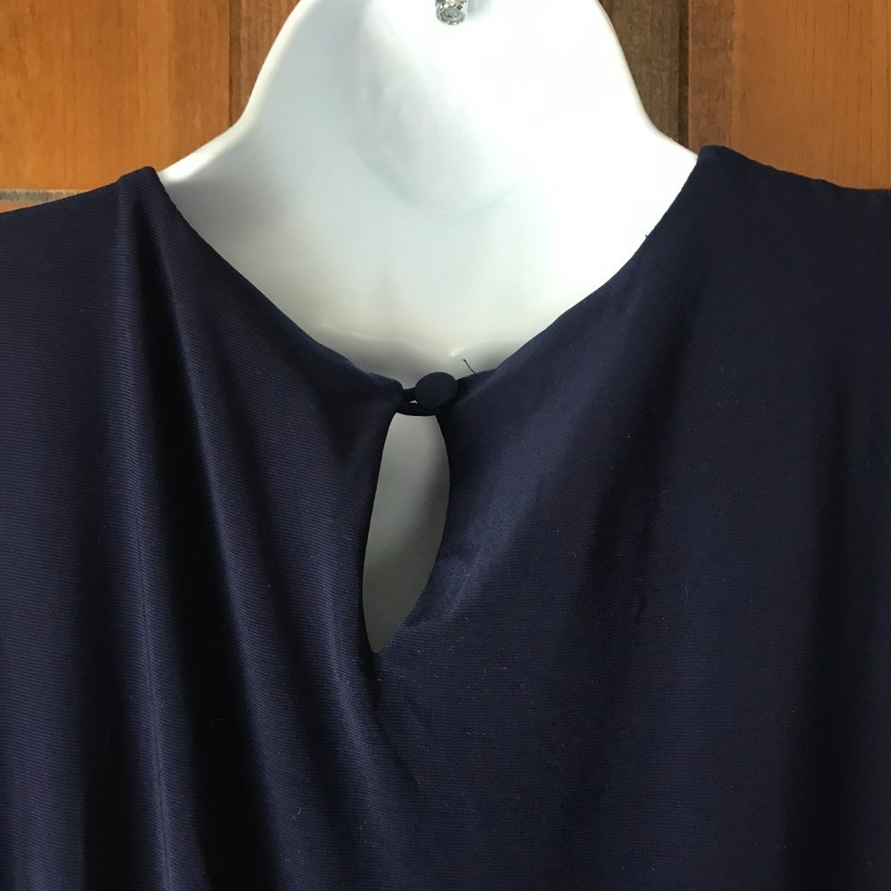Nikki by Nikki Poulos Navy V-Neck Jumpsuit Size 1X - Picture 10 of 12